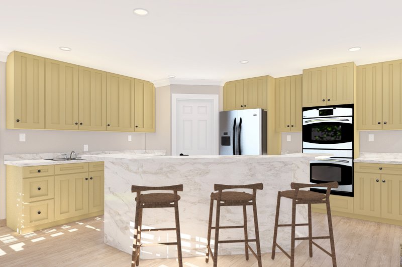 House Blueprint - Interior - Kitchen for Ranch House Plan #1060-376 - 3 bed, 2.5 bath