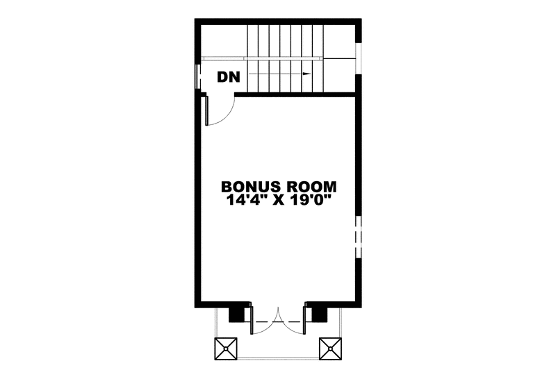 Architectural House Design - Floor Plan - Upper Floor for Mediterranean House Plan #1017-124 - 4 bed, 3 bath