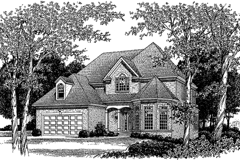 Home Plan - Exterior - Front Elevation 3 for Traditional House Plan #453-399 - 4 bed, 3.5 bath