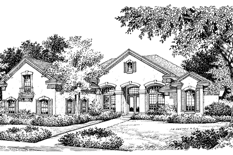 Home Plan - European Exterior - Front Elevation Plan #417-656