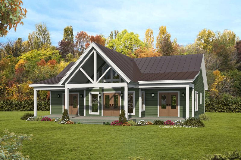 House Design - Ranch Exterior - Front Elevation Plan #932-395