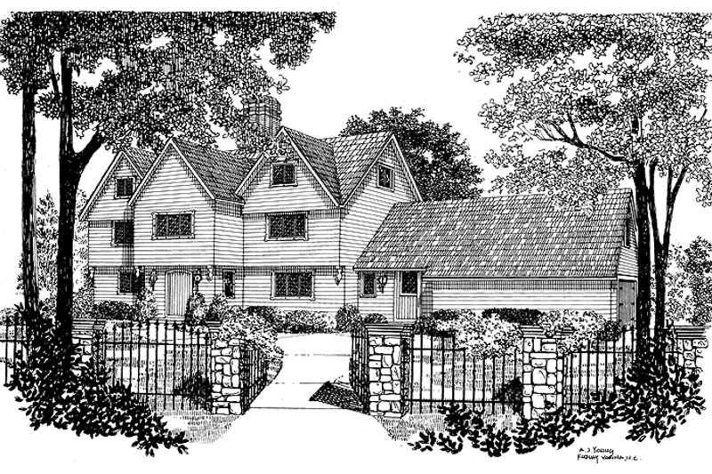 House Plan Design - Contemporary Exterior - Front Elevation Plan #72-596