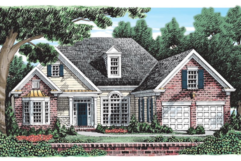 Dream House Plan - Traditional Exterior - Front Elevation Plan #927-390