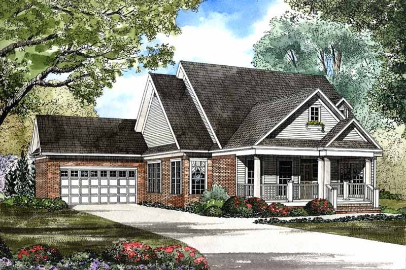 Architectural House Design - Country Exterior - Front Elevation Plan #17-2943