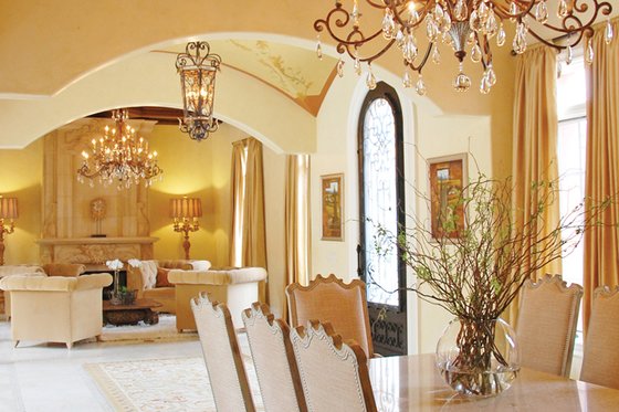 Interior - Dining Room 1 for Mediterranean House Plan #1058-11 - 5 bed, 5 bath