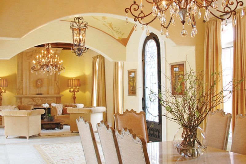 House Design - Interior - Dining Room 1 for Mediterranean House Plan #1058-11 - 5 bed, 5 bath