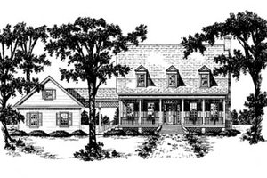 Country Exterior - Front Elevation Plan #36-212