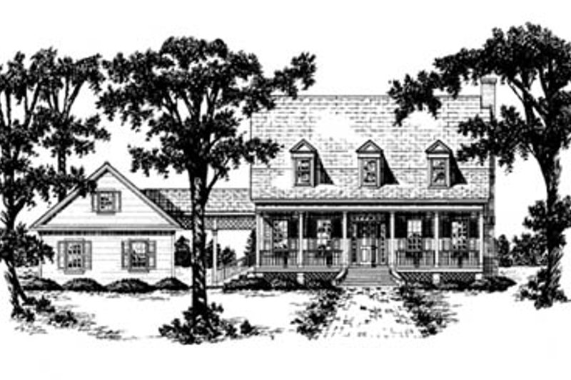 Home Plan - Country Exterior - Front Elevation Plan #36-212