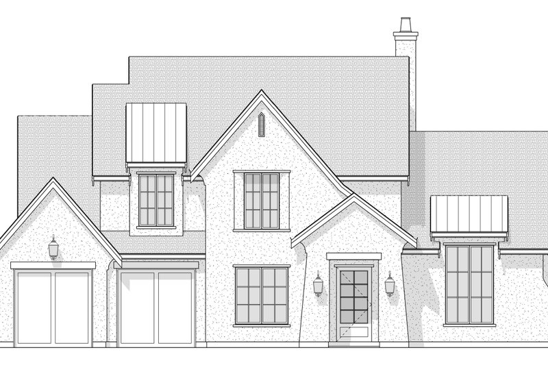 Dream House Plan - Exterior - Front Elevation 4 for European House Plan #1114-1 - 4 bed, 2.5 bath