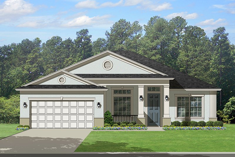 Dream House Plan - Traditional Exterior - Front Elevation Plan #1058-117