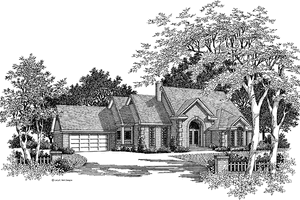 House Blueprint - Traditional Exterior - Front Elevation Plan #952-10