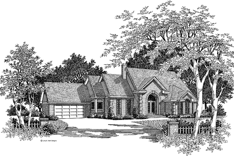House Blueprint - Traditional Exterior - Front Elevation Plan #952-10