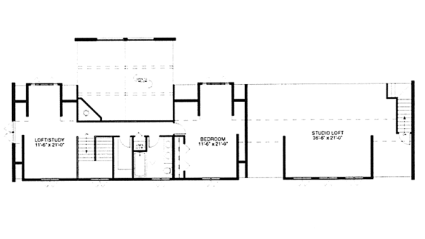 Home Plan - Log Floor Plan - Upper Floor Plan #964-7