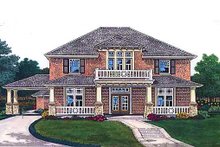 Dream House Plan - Colonial Exterior - Front Elevation Plan #310-704