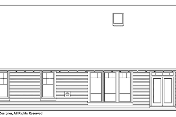 Exterior - Rear Elevation for Craftsman House Plan #48-766 - 4 bed, 2.5 bath