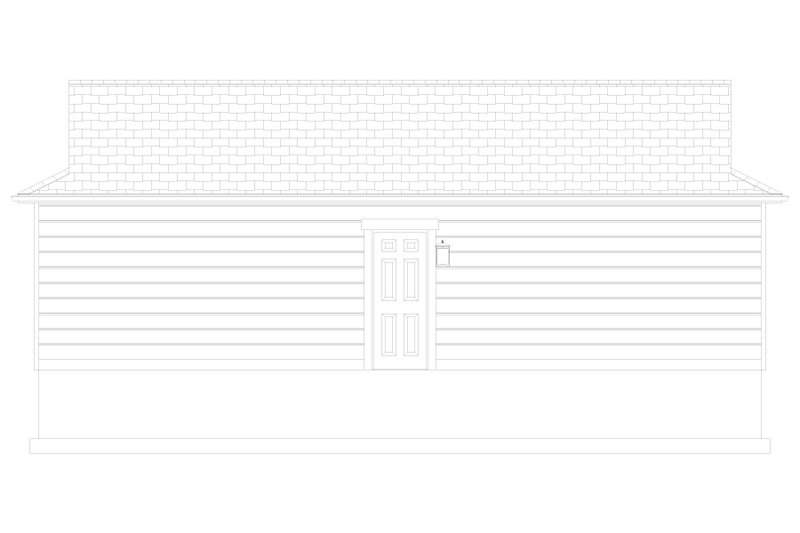 House Plan Design - Exterior - Rear Elevation 1 for Traditional House Plan #1060-121, 0 bath