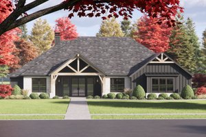 Country Exterior - Front Elevation Plan #1096-149