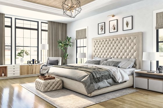 Interior - Master Bedroom for European House Plan #54-718 - 5 bed, 5.5 bath