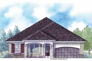 Country Exterior - Front Elevation Plan #938-12