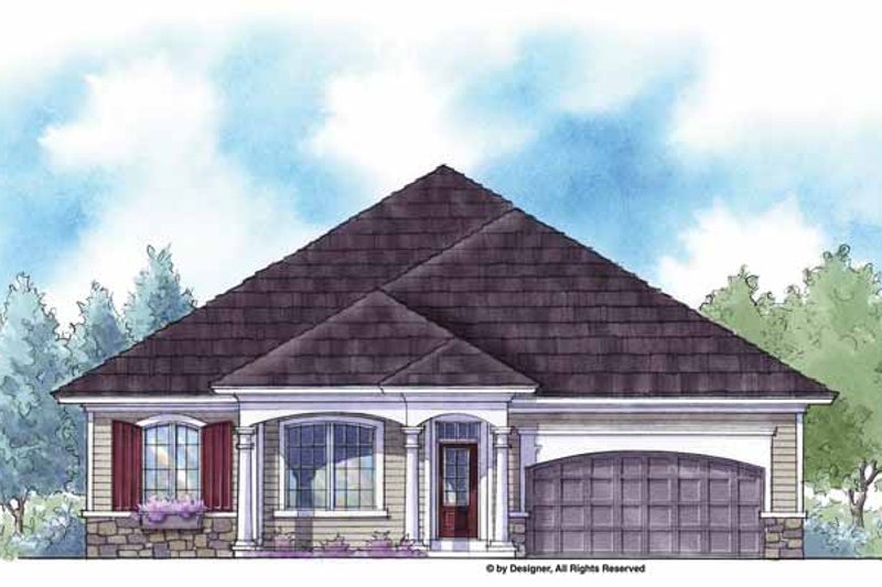 House Plan Design - Country Exterior - Front Elevation Plan #938-12