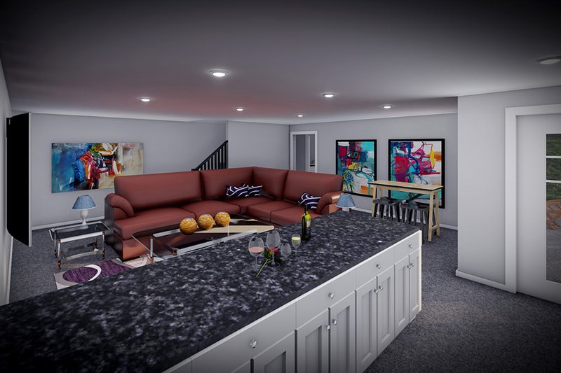 House Design - Interior - Family Room 2 for Craftsman House Plan #70-1513 - 3 bed, 3 bath