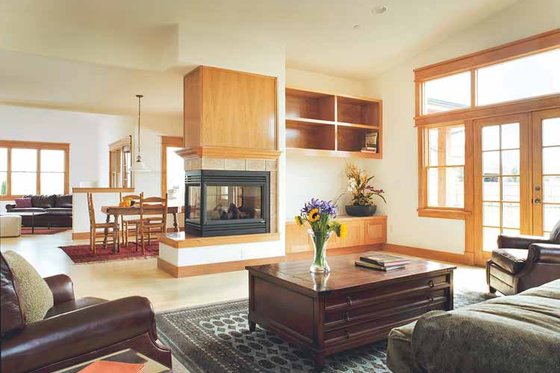 Interior - Family Room for Craftsman House Plan #1042-1 - 4 bed, 3.5 bath