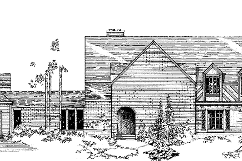 Architectural House Design - Craftsman Exterior - Front Elevation Plan #60-935