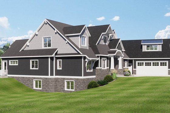 Exterior - Other Elevation 3 for Craftsman House Plan #1064-315 - 2 bed, 2.5 bath