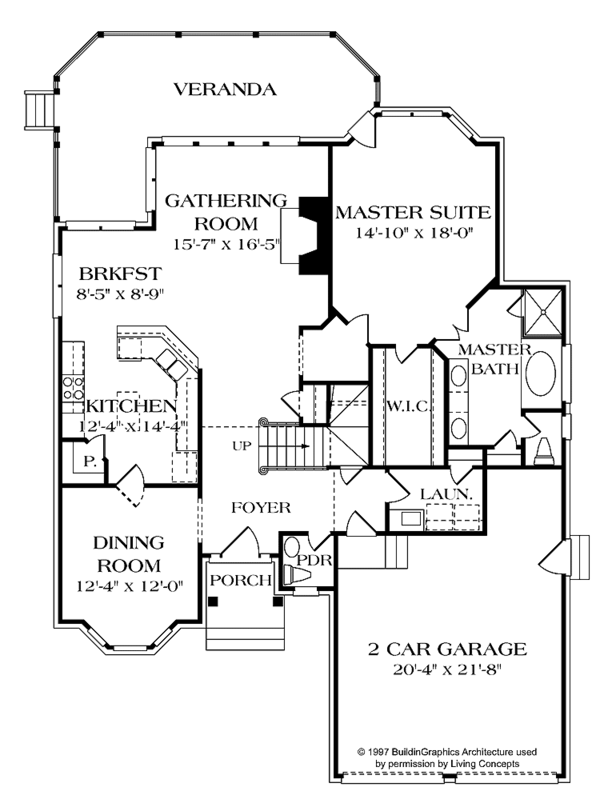 Home Plan - Traditional Floor Plan - Main Floor Plan #453-135