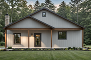 Country Style House Plan - 3 Beds 2.5 Baths 1800 Sq/Ft Plan #21-519 Exterior 