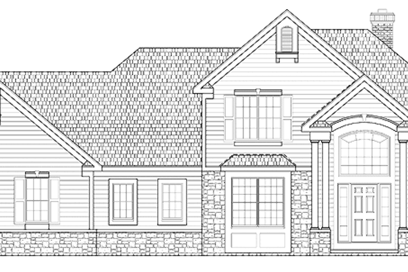 Architectural House Design - Traditional Exterior - Front Elevation Plan #328-318