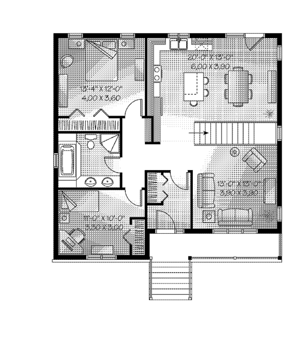 Home Plan - Country Floor Plan - Main Floor Plan #23-2429