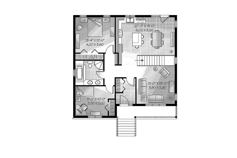 Home Plan - Floor Plan - Main Floor for Country House Plan #23-2429 - 5 bed, 2 bath