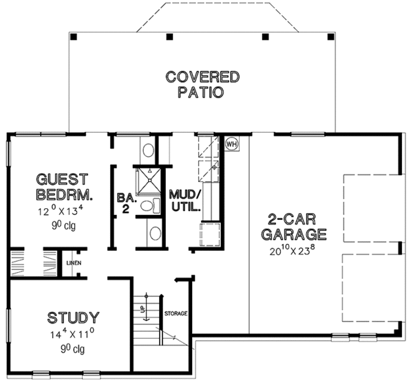 Home Plan - Contemporary Floor Plan - Lower Floor Plan #472-395