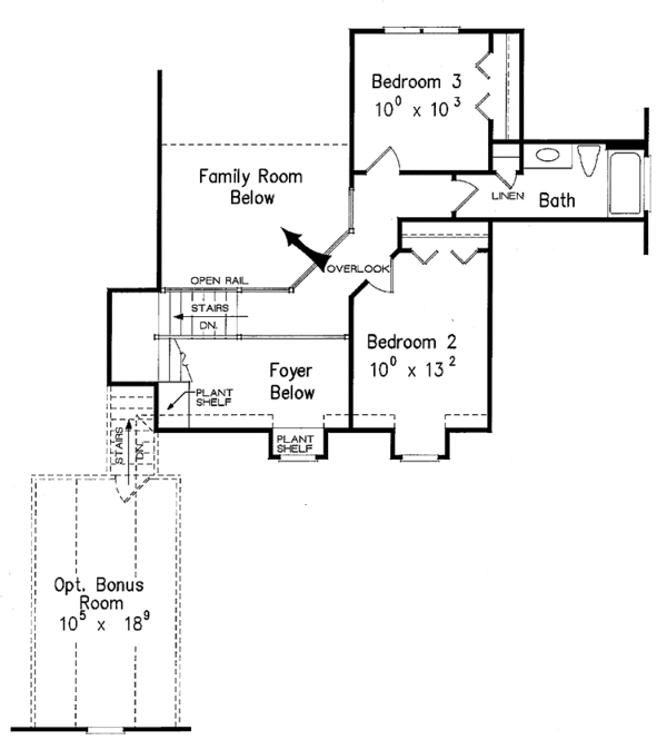 Dream House Plan - Country Floor Plan - Upper Floor Plan #927-473