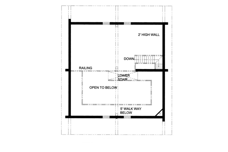Architectural House Design - Floor Plan - Other Floor for Log House Plan #117-822 - 3 bed, 3.5 bath