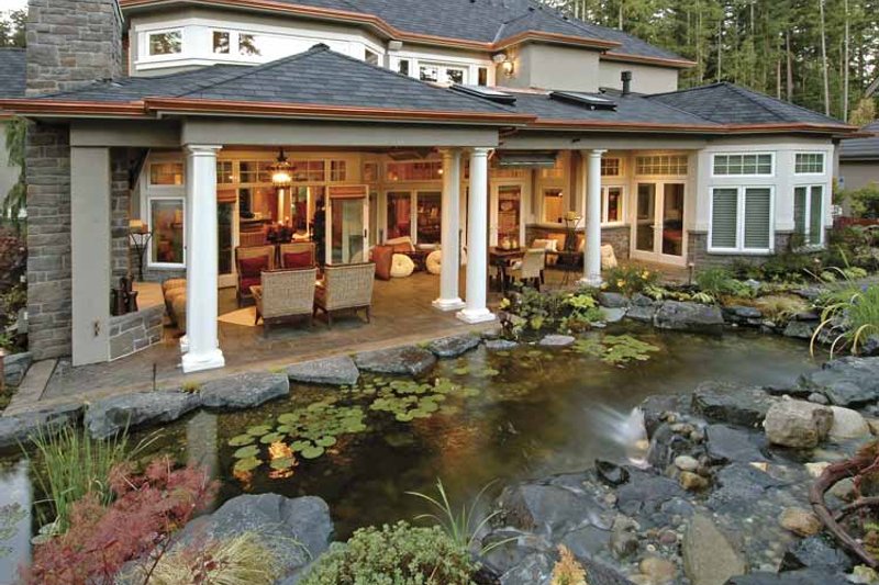 Dream House Plan - Exterior - Rear Elevation 2 for Country House Plan #132-483 - 4 bed, 3.5 bath