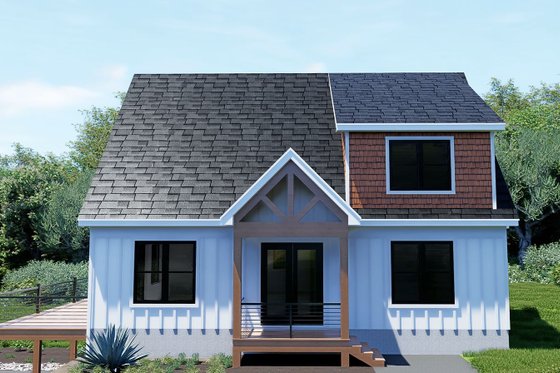 Exterior - Front Elevation 3 for Country House Plan #932-1315 - 4 bed, 2.5 bath