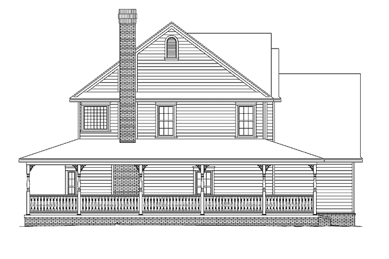 Home Plan - Exterior - Other Elevation for Victorian House Plan #11-262 - 3 bed, 2.5 bath