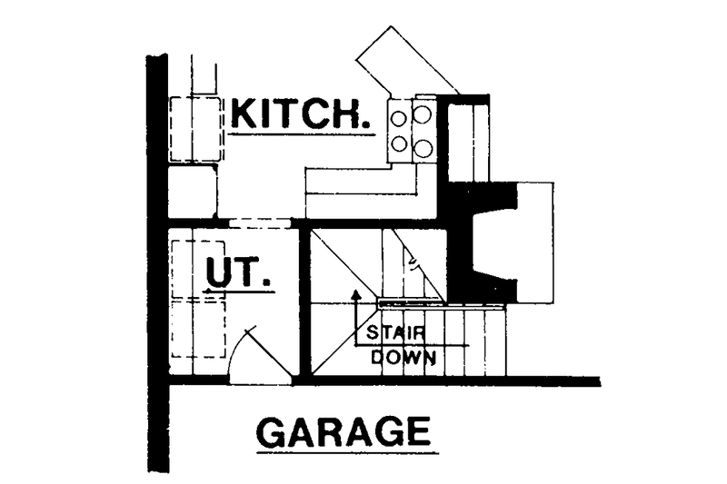 Home Plan - Floor Plan - Other Floor 1 for Traditional House Plan #40-494 - 3 bed, 2 bath