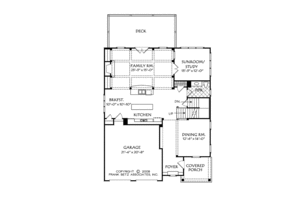 Floor Plan - Main Floor for Country House Plan #927-536 - 4 bed, 3.5 bath