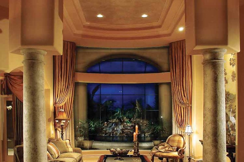 House Plan Design - Interior - Family Room for Mediterranean House Plan #930-329 - 5 bed, 6 bath