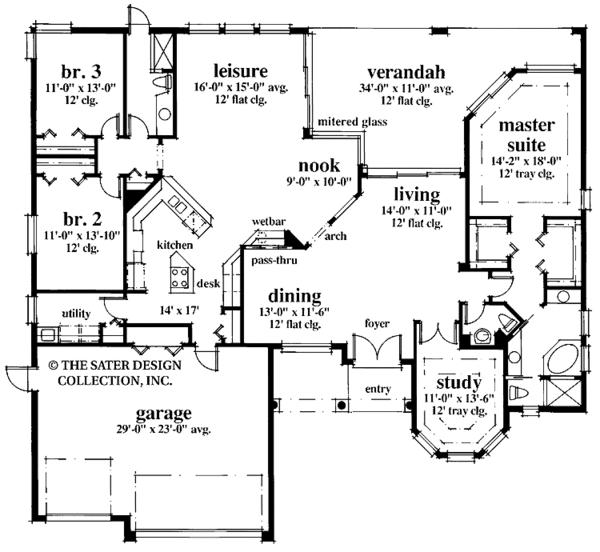 Home Plan - Mediterranean Floor Plan - Main Floor Plan #930-35