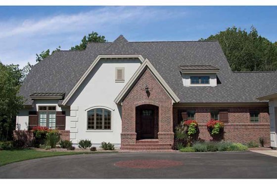 Exterior - Front Elevation 3 for European House Plan #928-187 - 3 bed, 2.5 bath