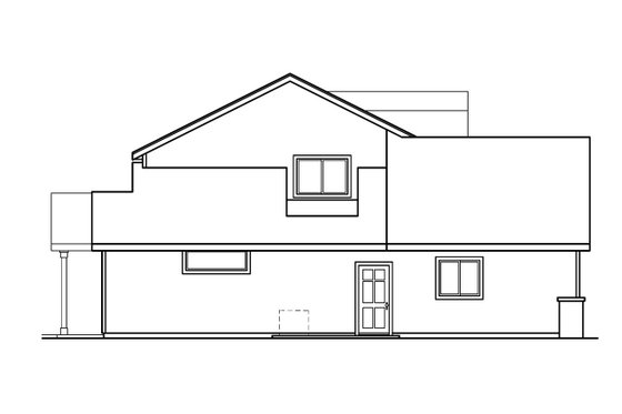 Exterior - Other Elevation for Craftsman House Plan #124-508 - 4 bed, 2.5 bath