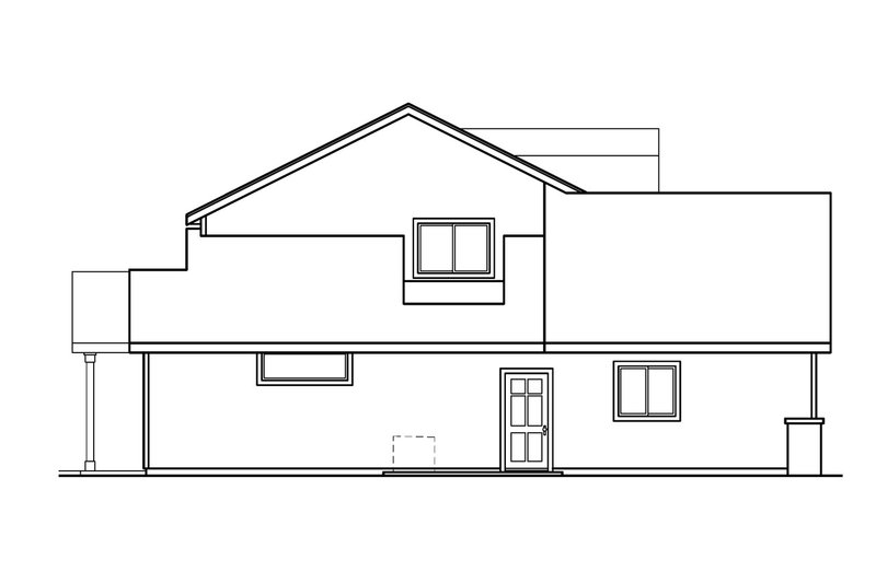 Dream House Plan - Exterior - Other Elevation for Craftsman House Plan #124-508 - 4 bed, 2.5 bath