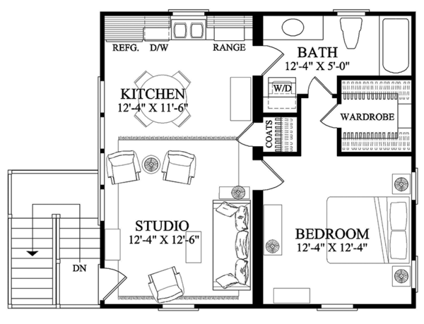 House Blueprint - Traditional Floor Plan - Upper Floor Plan #137-368