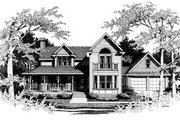 Victorian Style House Plan - 4 Beds 2.5 Baths 2448 Sq/Ft Plan #10-211 