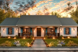 Traditional Exterior - Front Elevation Plan #54-599