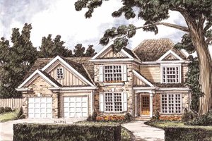 Exterior - Front Elevation 3 for Traditional House Plan #927-717 - 4 bed, 3 bath